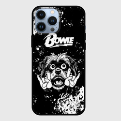 Чехол для iPhone 13 Pro Max David Bowie рок пес