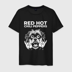 Мужская футболка хлопок Red Hot Chili Peppers rock dog