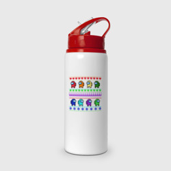 Бутылка для воды с трубочкой Among Us - ornament ugly new year