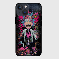Чехол для iPhone 13 mini Безумный Рик