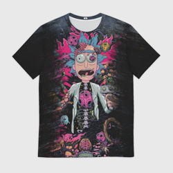 Мужская футболка 3D Безумный Рик