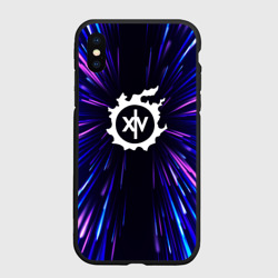 Чехол для iPhone XS Max матовый Final Fantasy neon energy