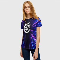 Женская футболка 3D Final Fantasy neon energy - фото 2