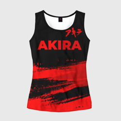 Женская майка 3D Akira - red gradient посередине