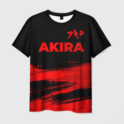 Мужская футболка 3D Akira - red gradient посередине