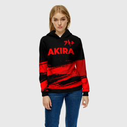 Женская толстовка 3D Akira - red gradient посередине - фото 2