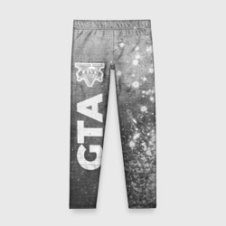 Детские леггинсы 3D GTA - grey gradient по-вертикали