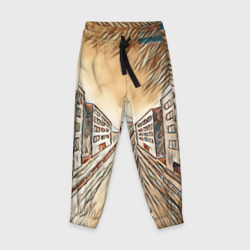 Детские брюки 3D Перспектива мегаполиса
