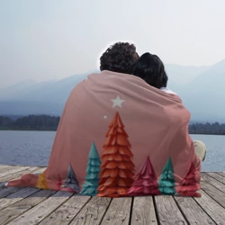 Плед 3D Новогодние ели - фото 2