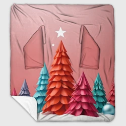 Плед с рукавами Новогодние ели