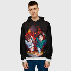 Мужская толстовка 3D Побег от турбо бабки - фото 2