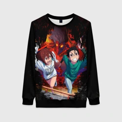 Женский свитшот 3D Побег от турбо бабки