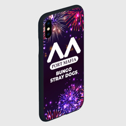 Чехол для iPhone XS Max матовый Праздничный Bungo Stray Dogs - фото 2