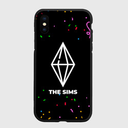 Чехол для iPhone XS Max матовый The Sims конфети