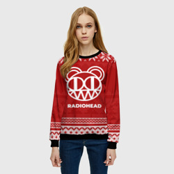 Женский свитшот 3D Новогодний Radiohead - фото 2