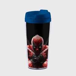 Термокружка-непроливайка Bloody Deadpool