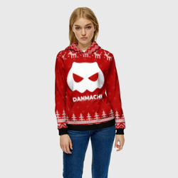 Женская толстовка 3D Новогодний DanMachi с оленями - фото 2