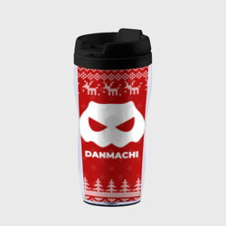 Термокружка-непроливайка Новогодний DanMachi с оленями