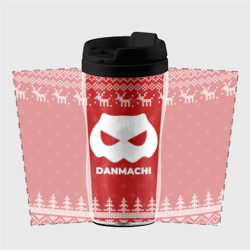 Термокружка-непроливайка Новогодний DanMachi с оленями - фото 2