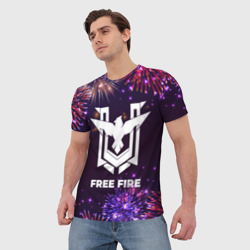 Мужская футболка 3D Праздничный Free Fire - фото 2