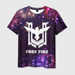 Мужская футболка 3D Праздничный Free Fire
