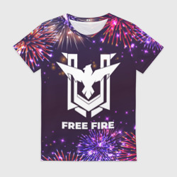 Женская футболка 3D Праздничный Free Fire