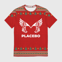 Мужская футболка 3D Placebo new year