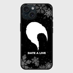 Чехол силиконовый для Apple iPhone 15 матовый Снежный Date A Live