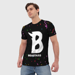 Мужская футболка 3D Beastars конфети - фото 2