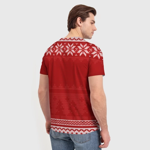 Мужская футболка 3D Новогодний HIM - фото 4