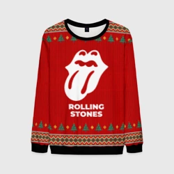 Мужской свитшот 3D Rolling Stones new year