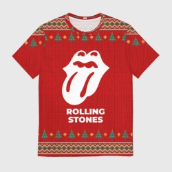 Мужская футболка 3D Rolling Stones new year