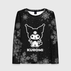 Женский лонгслив 3D Снежный Kuromi