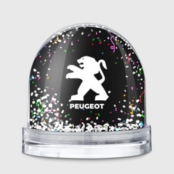 Игрушка Снежный шар Peugeot конфети