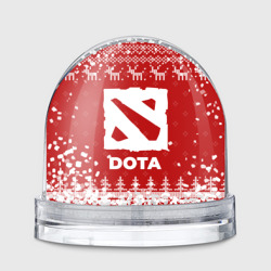 Игрушка Снежный шар Новогодний Dota с оленями