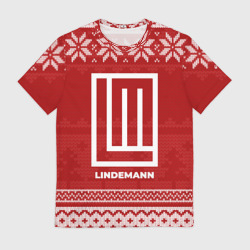 Мужская футболка 3D Новогодний Lindemann