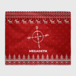 Плед 3D Новогодний Megadeth с оленями