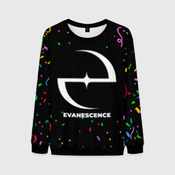 Мужской свитшот 3D Evanescence конфети