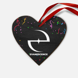 Деревянная игрушка Сердце Evanescence конфети