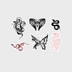 Набор наклеек Татуировки со змеей