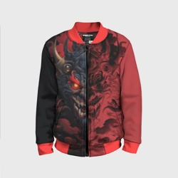 Детский бомбер 3D Японский демон Они
