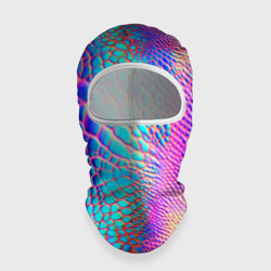 Балаклава 3D Змеиная кожа - радужный блеск