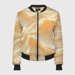 Женский бомбер 3D Чисто сгущенка