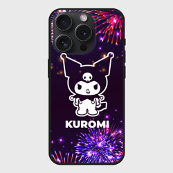 Чехол силиконовый для Apple iPhone 15 Pro матовый Праздничный Kuromi