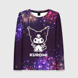 Женский лонгслив 3D Праздничный Kuromi