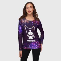 Женский лонгслив 3D Праздничный Kuromi - фото 2
