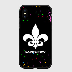 Чехол для iPhone XS Max матовый Saints Row конфети