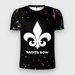 Мужская футболка 3D Slim Saints Row конфети