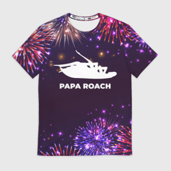 Мужская футболка 3D Праздничный Papa Roach