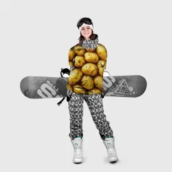 Накидка на куртку 3D Белый картофель - фото 2
